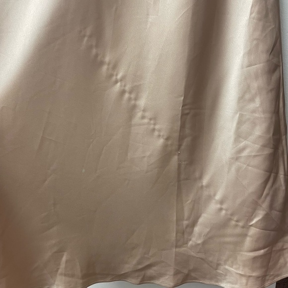 Show Me Your Mumu Verona Cowl Dress in champagne luxe satin large - Picture 10 of 11